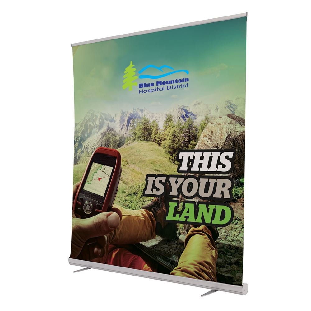 Jumbo Wide Retractor Kit 6' (Smooth Scrim Vinyl 13 oz.)-Personalization Available