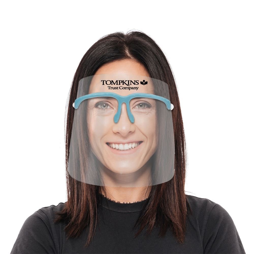 Replaceable Face Shield with Folding Frames - Personalization Available