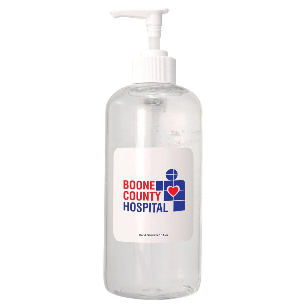 16 Oz. Pump Hand Sanitizer - Personalization Available