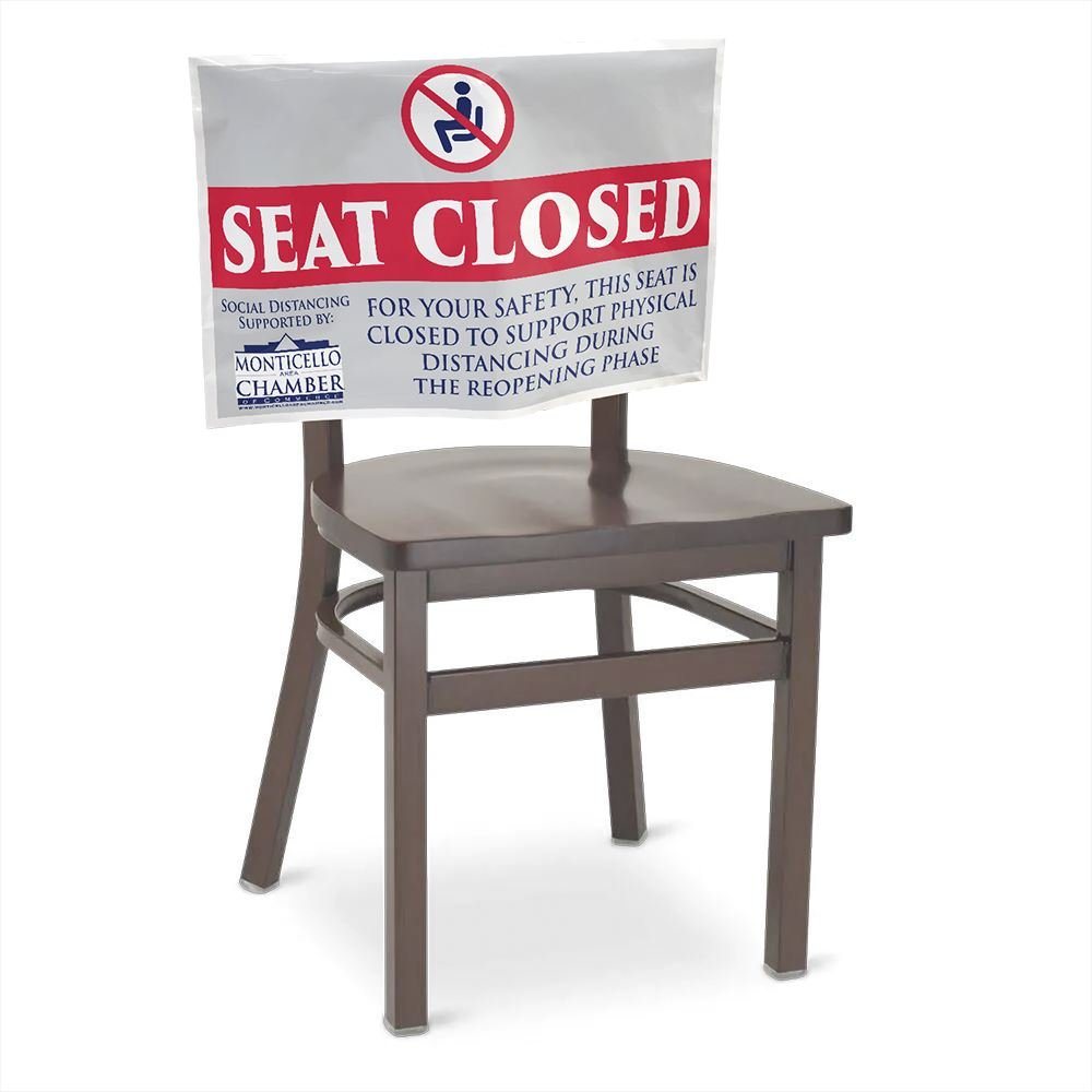 Custom Design Seat Sign - Personalization Available | Positive Promotions