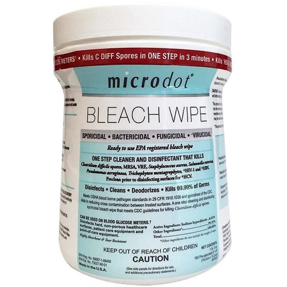 Microdot Bleach Wipes