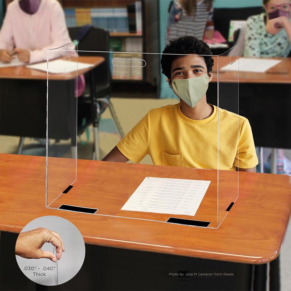 Foldable Portable Tabletop PETG Barrier