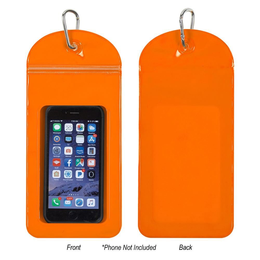 Splash Proof Phone Pouch with Carabiner-Personalization Available