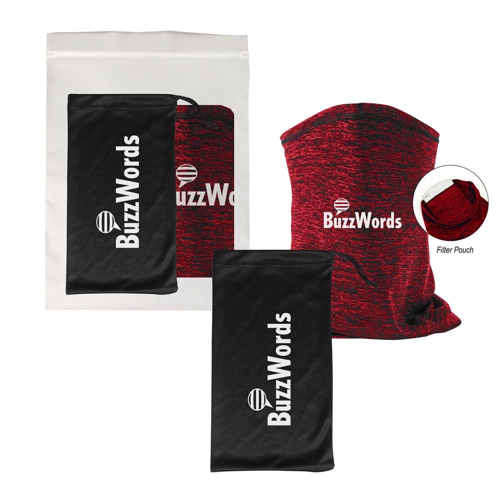 Cooling Gaiter in Pouch with Antimicrobial Additive - Personalization Available