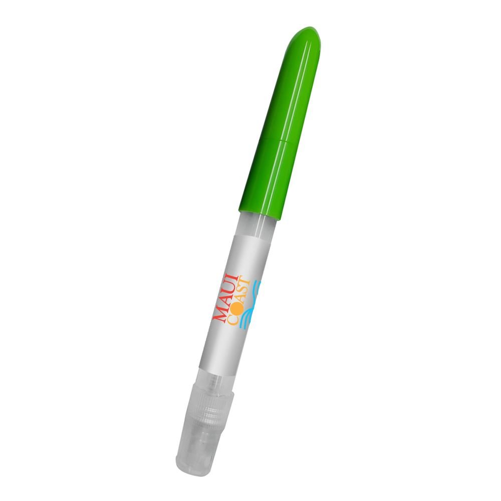 .27 oz. Hand Sanitizer Spray with Ballpoint Pen - Personalization Available