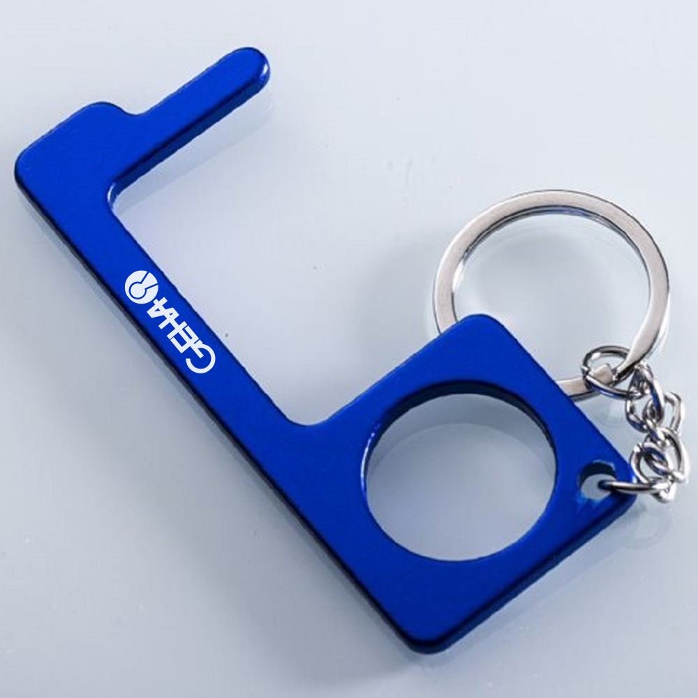 Aluminum No Touch Thingamajig Keyring - Personalization Available