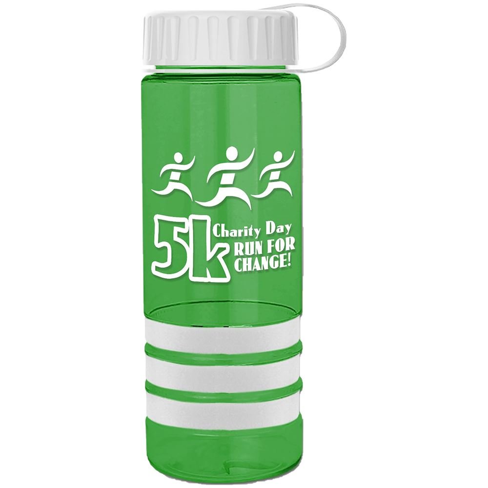 Sergeant 2  Tritan Stripe with Tethered Lid -24 Oz.-Personalization Available