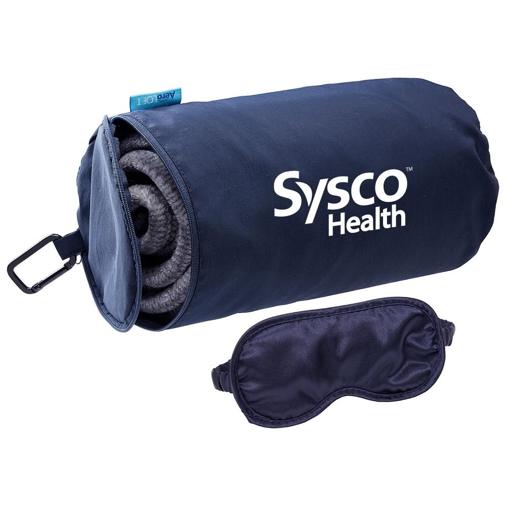 AeroLOFT Business First Travel Blanket With Sleep Mask - Personalization Available