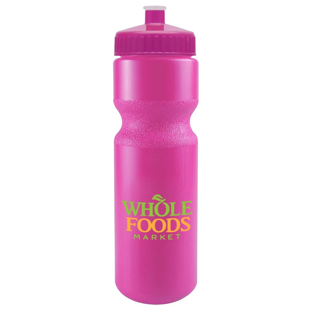 28 Oz Plastic Water Bottles With Push-Pull Cap – 6-Pack Bulk Set For Gym, Hiking & Promotions (Navy Blue)