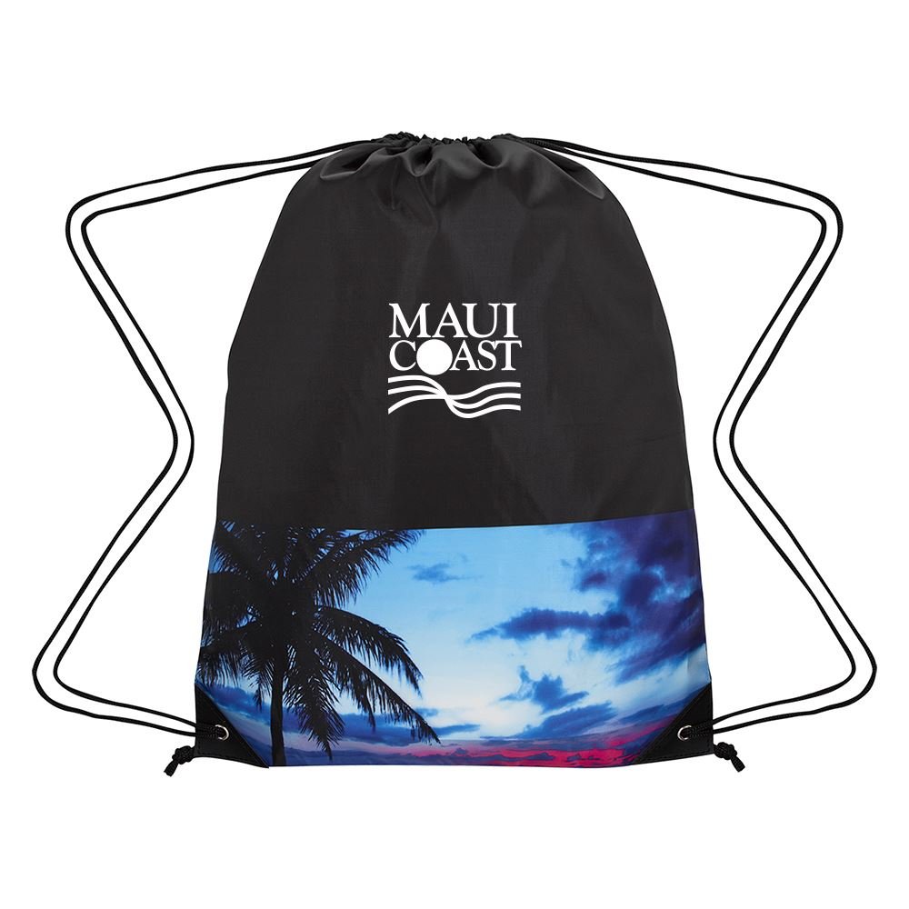 Tropical Drawstring Backpack - Personalization Available
