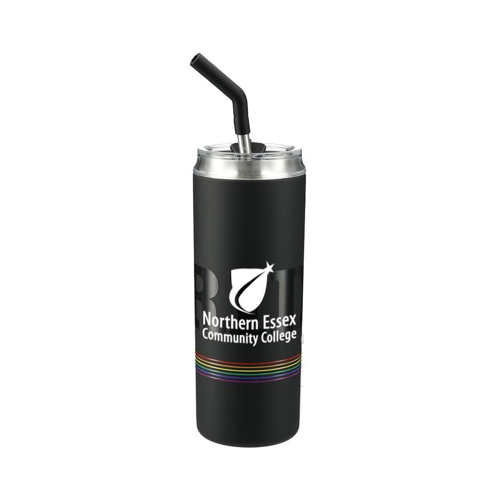 Marka Copper Vacuum Tumbler with Stainless Steel Straw Pride Patter 20 oz. - Personalization Available