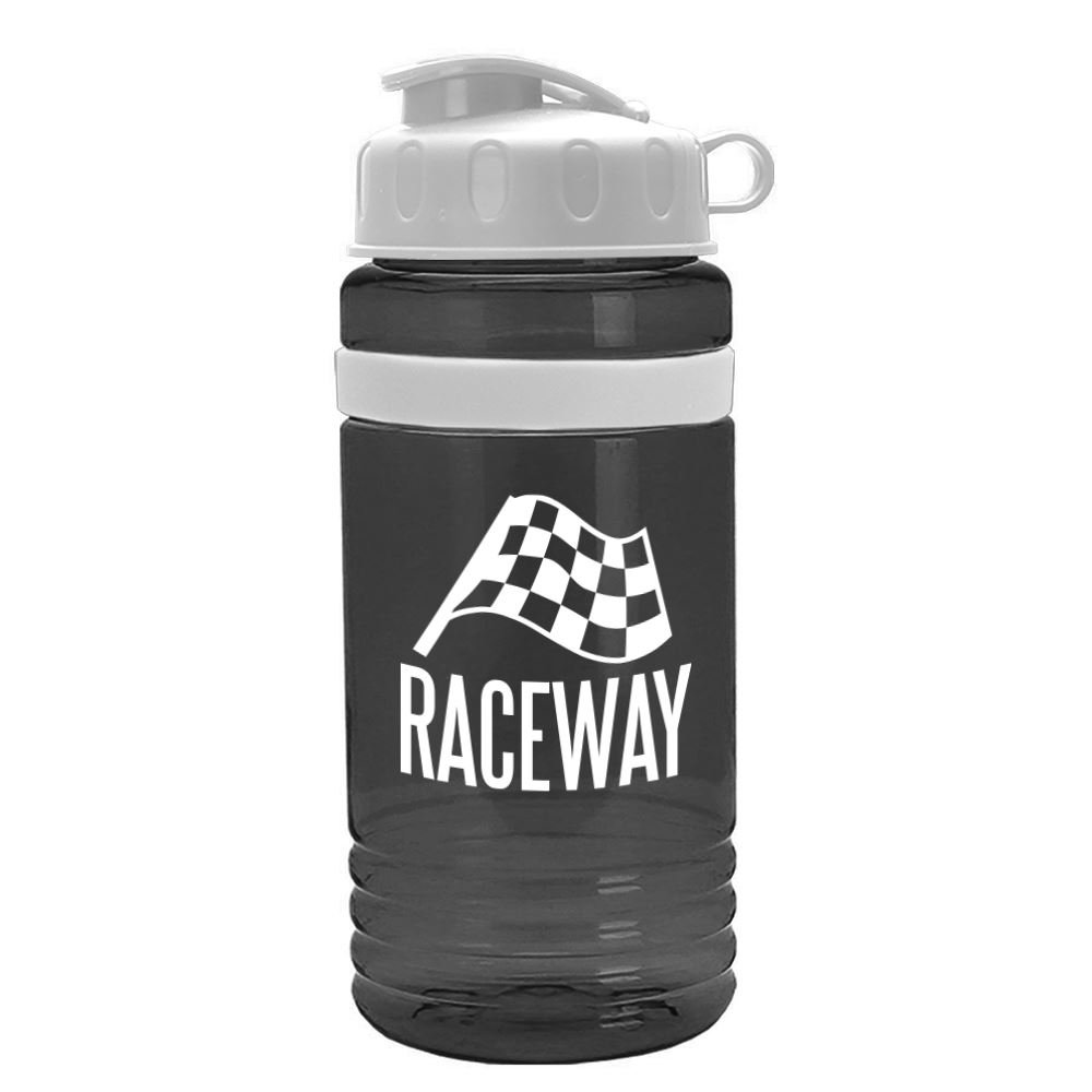 UpCycle RPET Bottle with Flip Lid and Grip Band 20 oz - Personalization Available