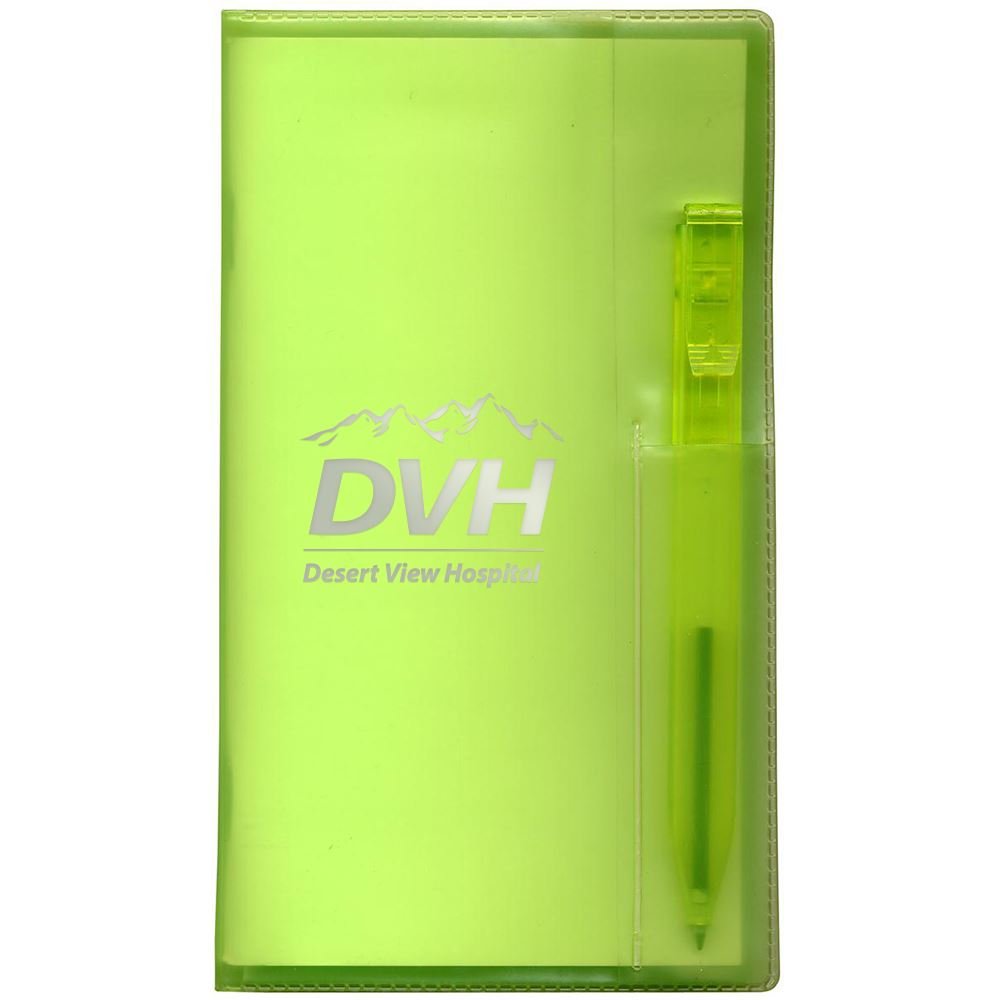Translucent Vinyl Cover Academic Planner with Flat Matching Pen - Personalization Available