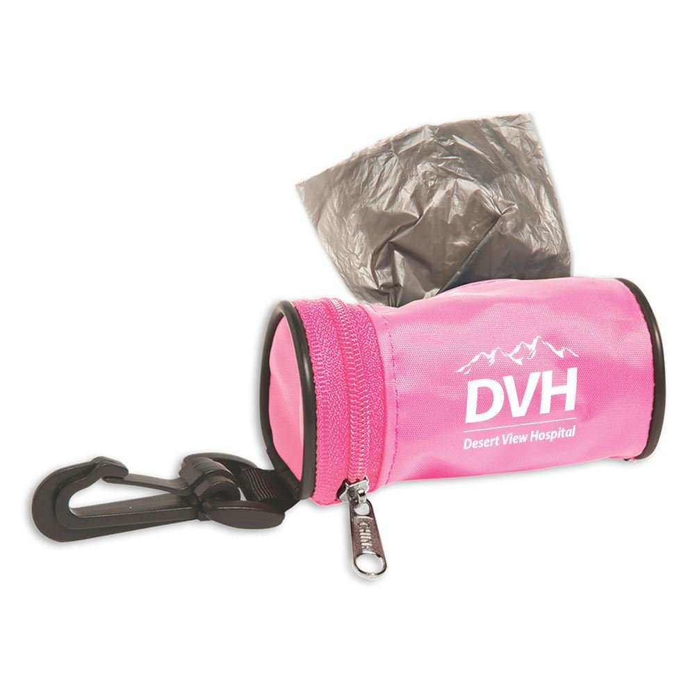 Pink Pet Bag Dispensor - Personalization Available