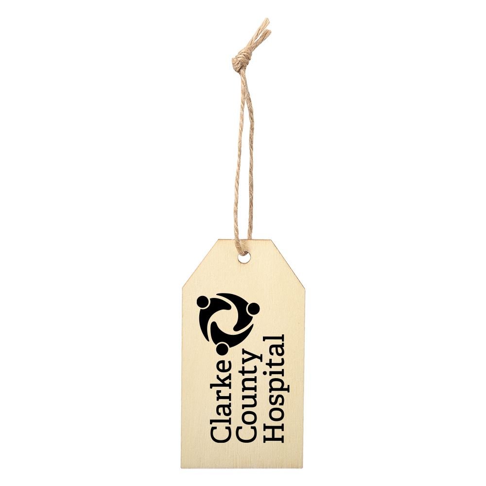 Gift Tag Wood Ornament - Personalization Available
