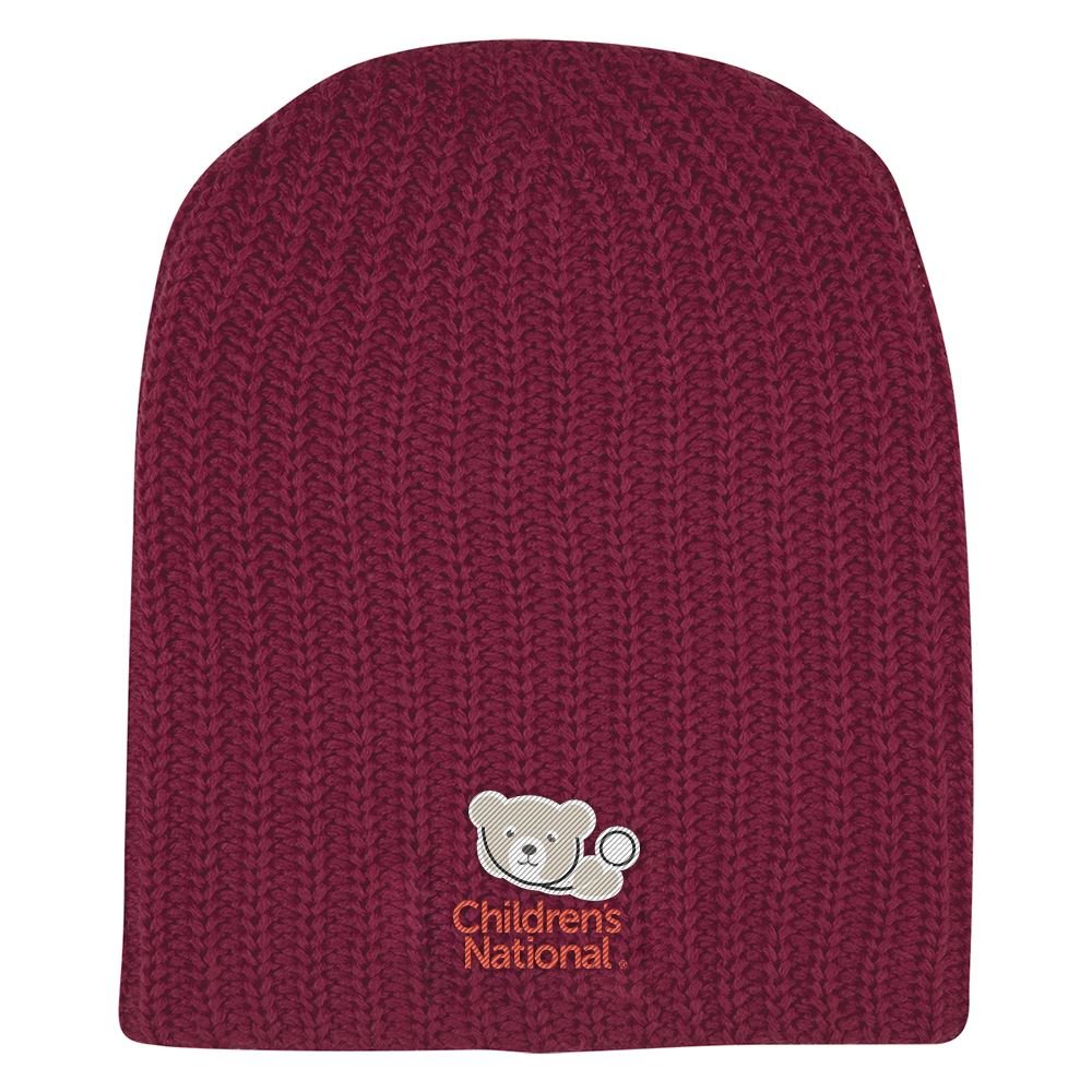 Acrylic Knitted Beanie - Embroidered Personalization Available