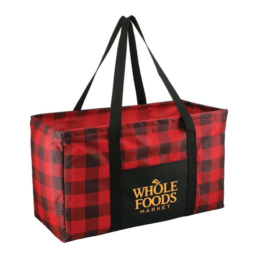 Buffalo Plaid Utility Tote - Personalization Available