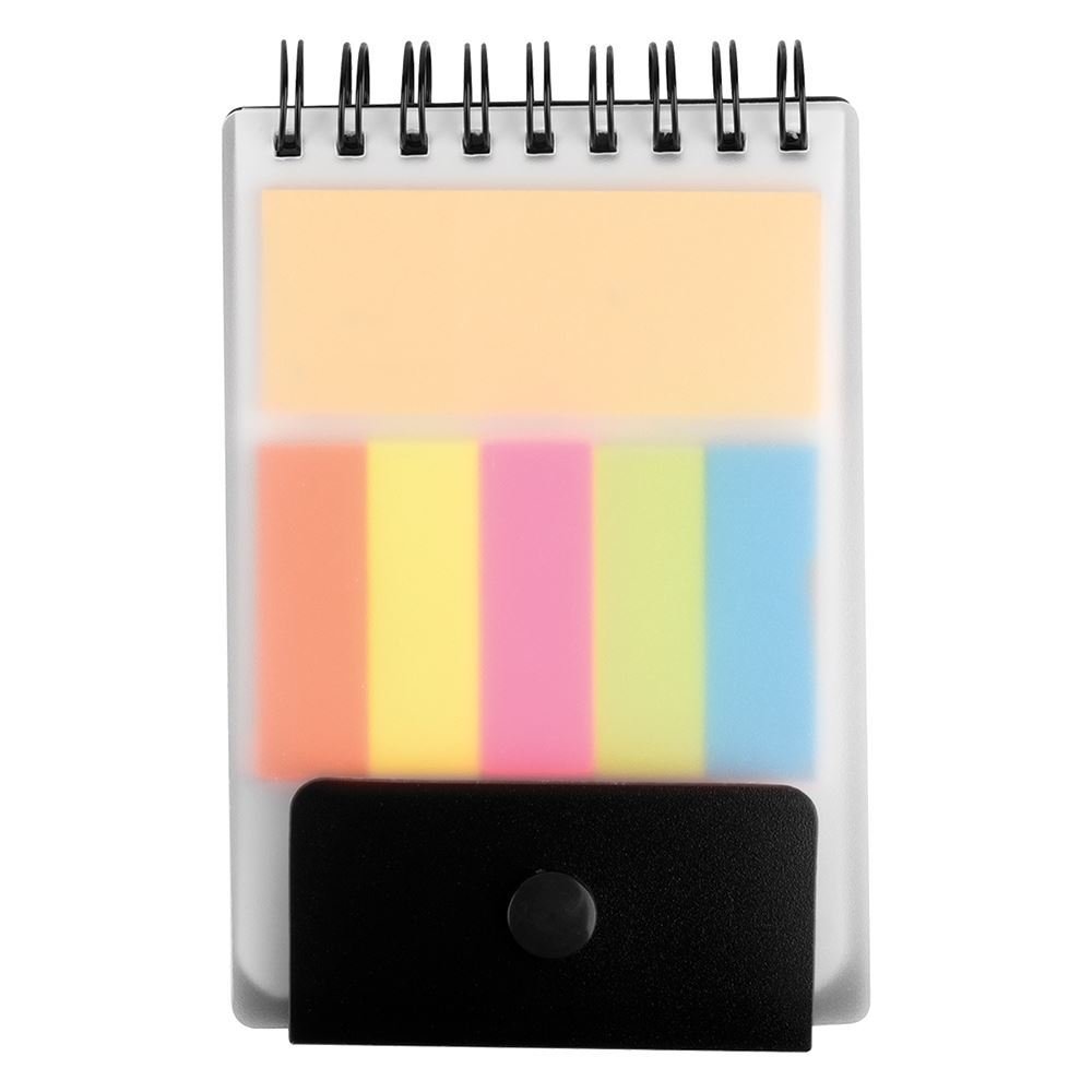 Spiral Jotter With Sticky Notes and Flags - Personalization Available