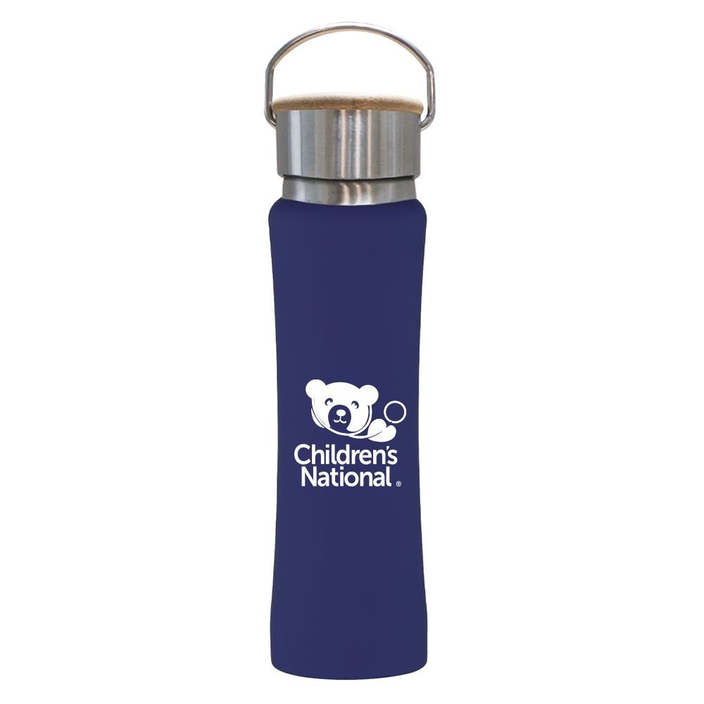 Hayden Stainless Steel Bottle with Bamboo Lid - 25 Oz - Personalization Available