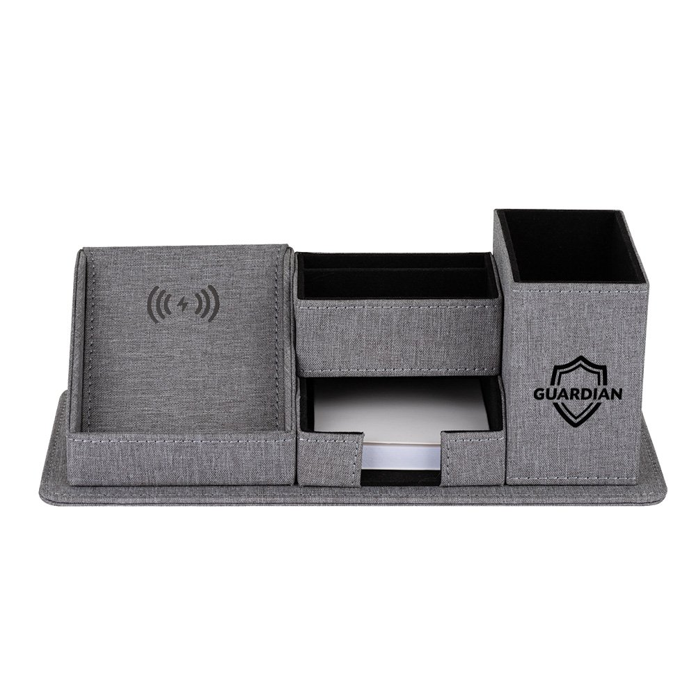 Amridge Wireless Charging Desk Organizer - Personalization Available