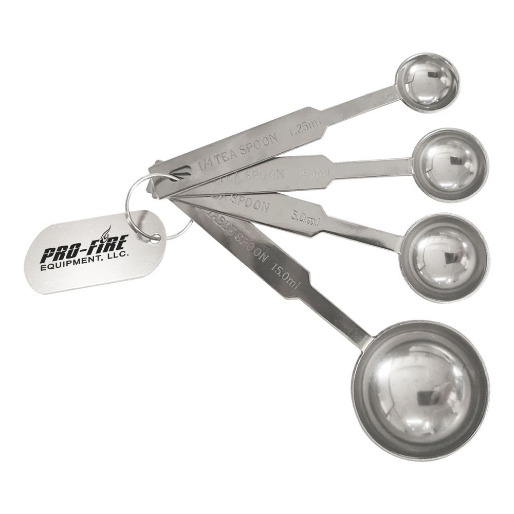 4-PC. Stainless steel measuring spoons - Personalization Available