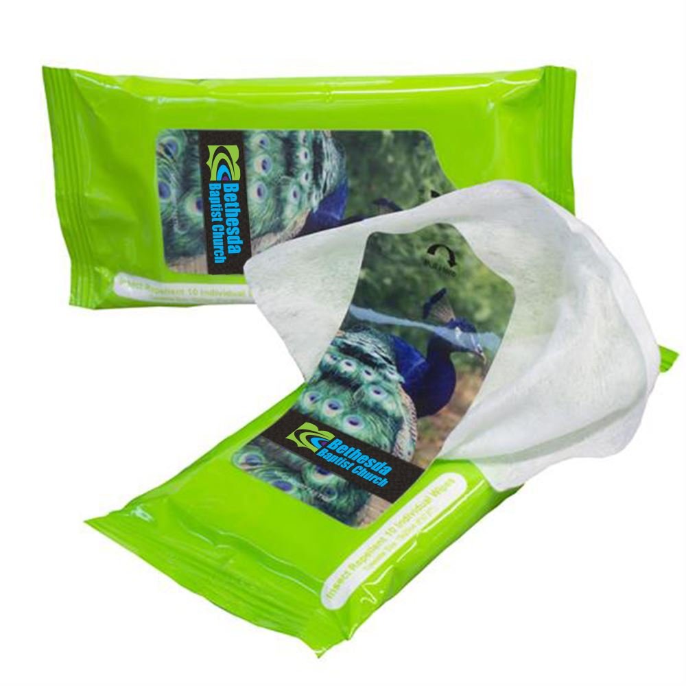 Insect Bug Repellent Wipes Personalization Available Positive