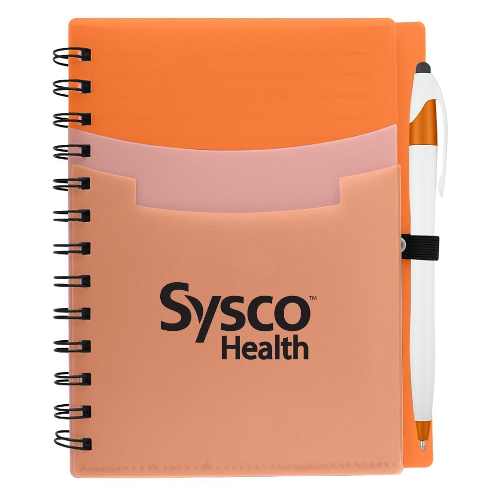 TriPocket Notebook & Pen Personalization Available Positive Promotions