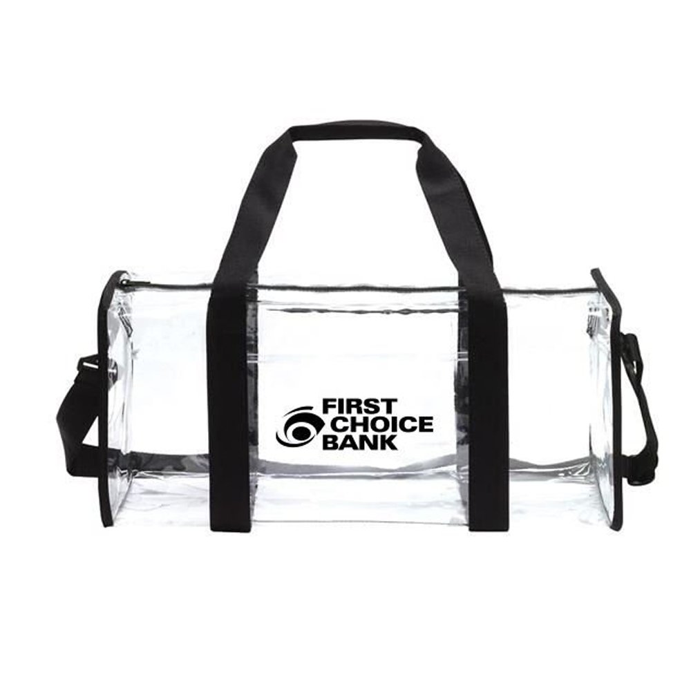 Clear Sports Duffle Bag - Personalization Available