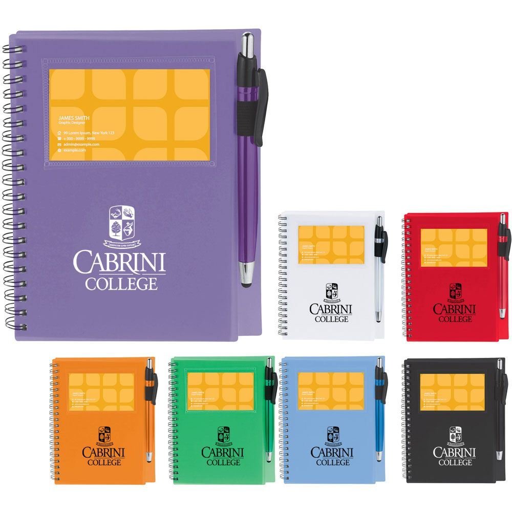 The Star Spiral Notebook With Pen Stylus - Personalization Available