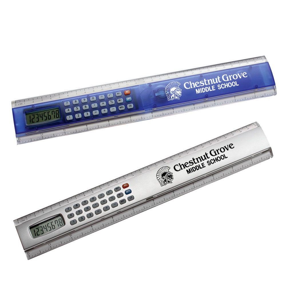 First Ruler Calculator 12-inch Ruler Calculator - Personalization Available | Positive Promotions