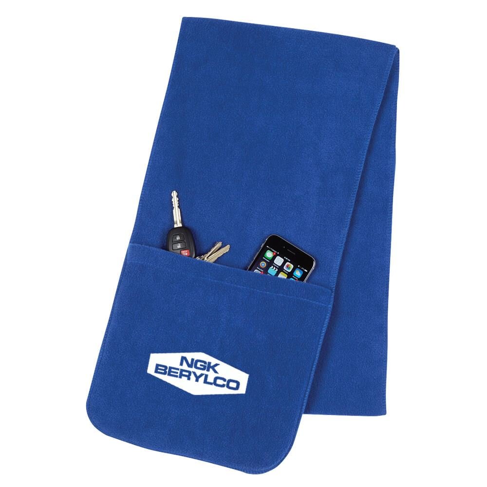 Fleece Scarf With Pockets - Personalization Available