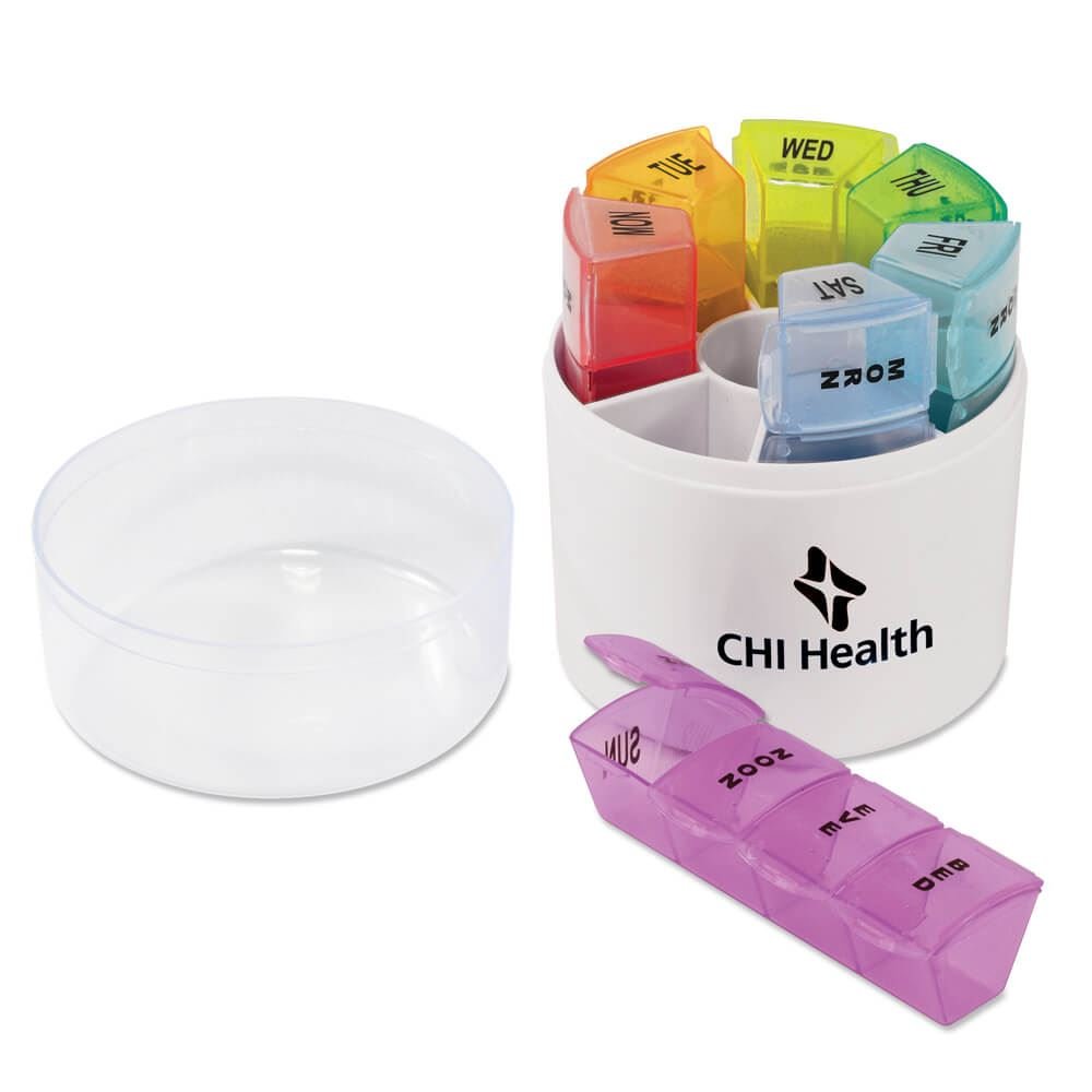 Rainbow 7-Day Pill Tower - Personalization Available