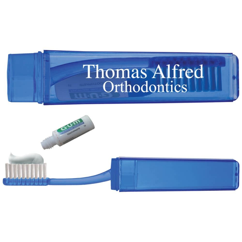 Travel Toothbrush With Toothpaste - Personalization Available