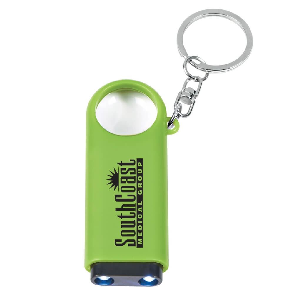 Magnifier And LED Light Key Chain - Personalization Available ...