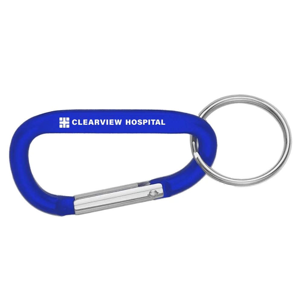 6MM Carabiner With Split Ring - Personalization Available