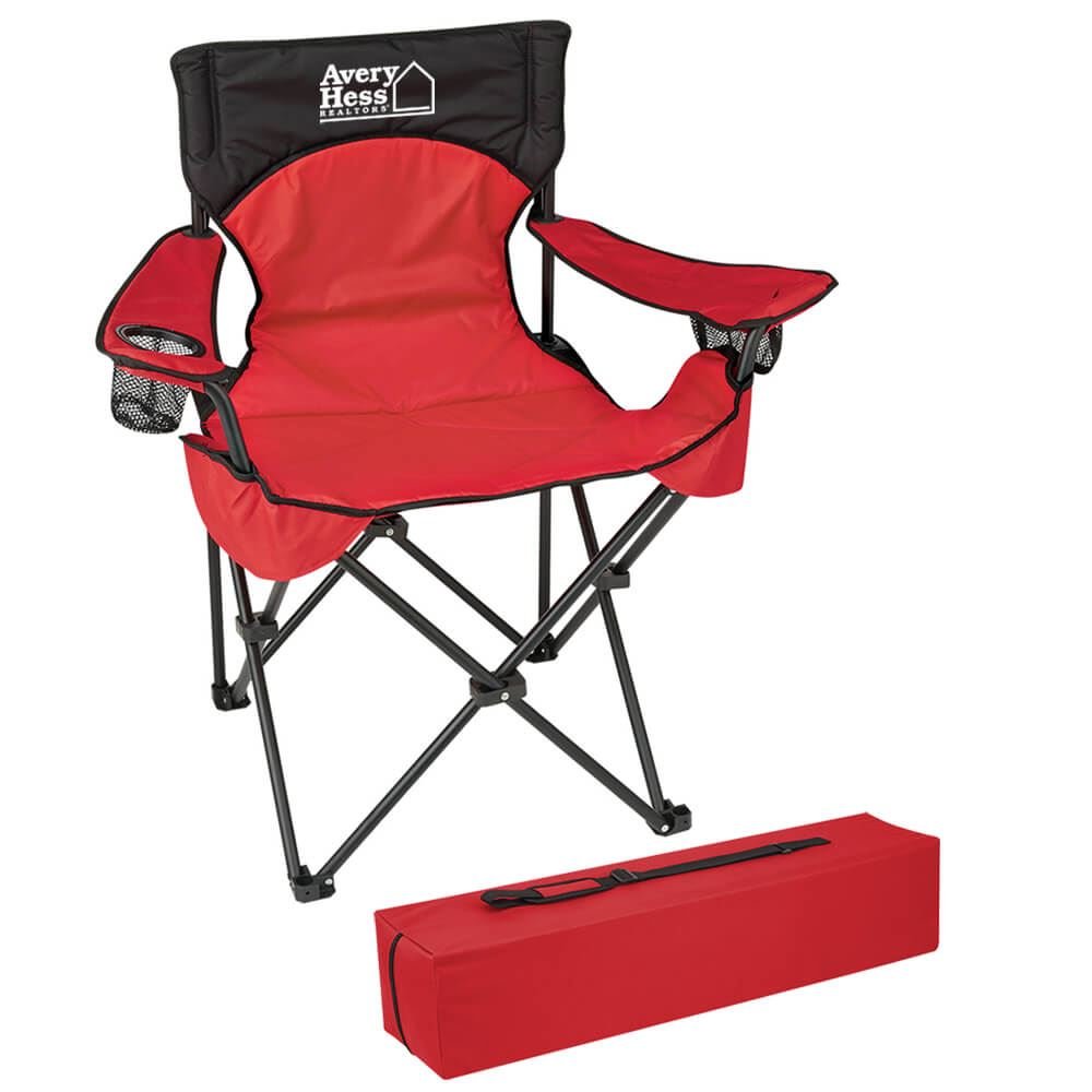 Deluxe Padded Folding Chair With Carrying Bag - Personalization Available
