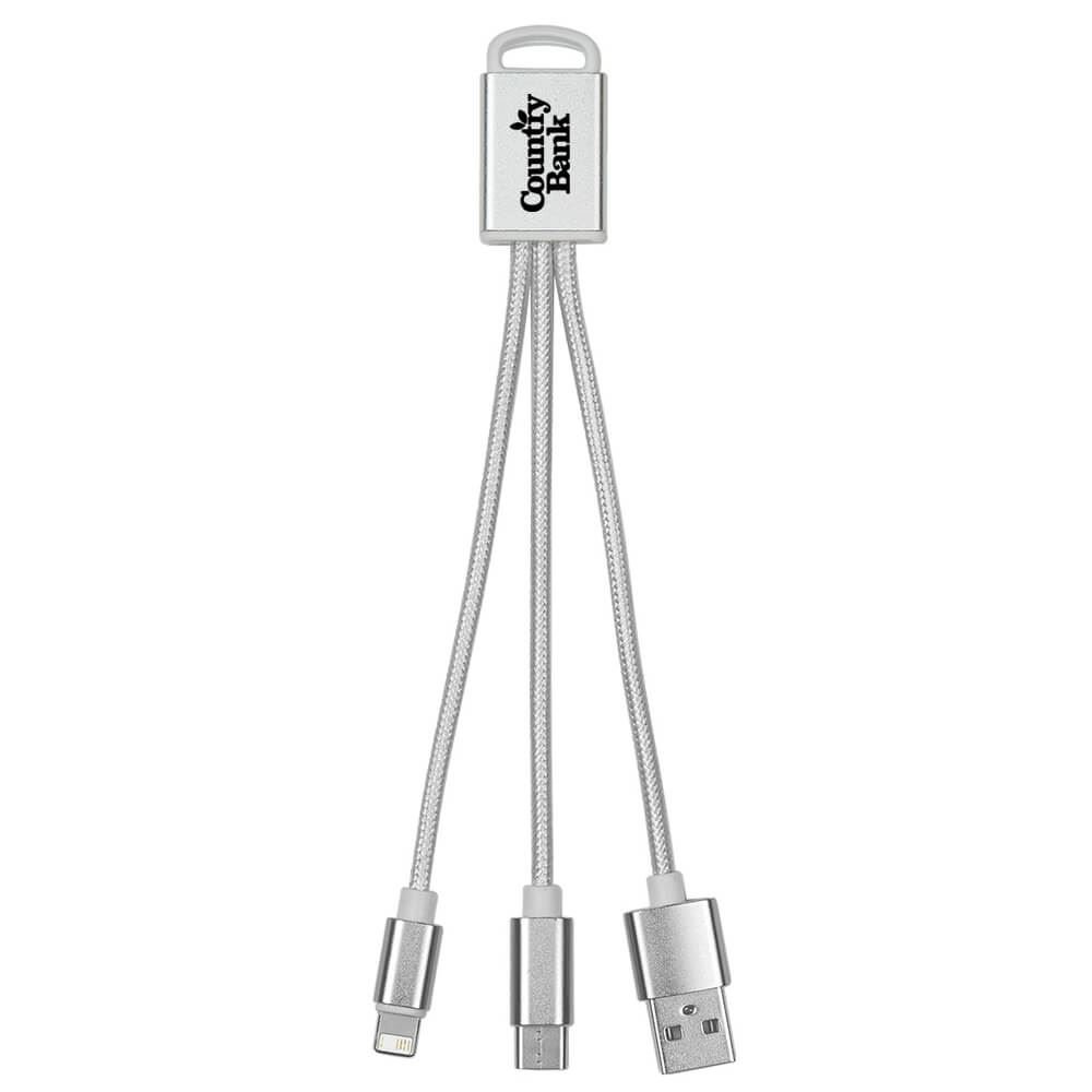 3-in-1 Braided Charging Buddy - Personalization Available
