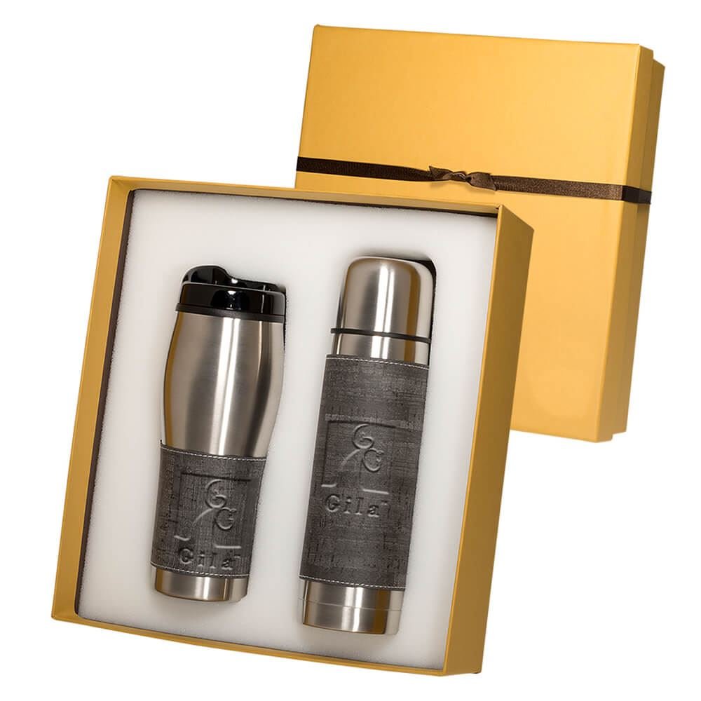Casablanca™ Thermos & Tumbler Gift Set Personalization Available Positive Promotions
