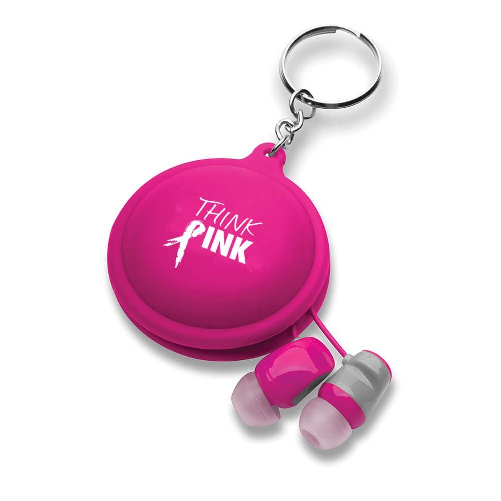 Macaroon Cord Winder With Earbuds - Personalization Available