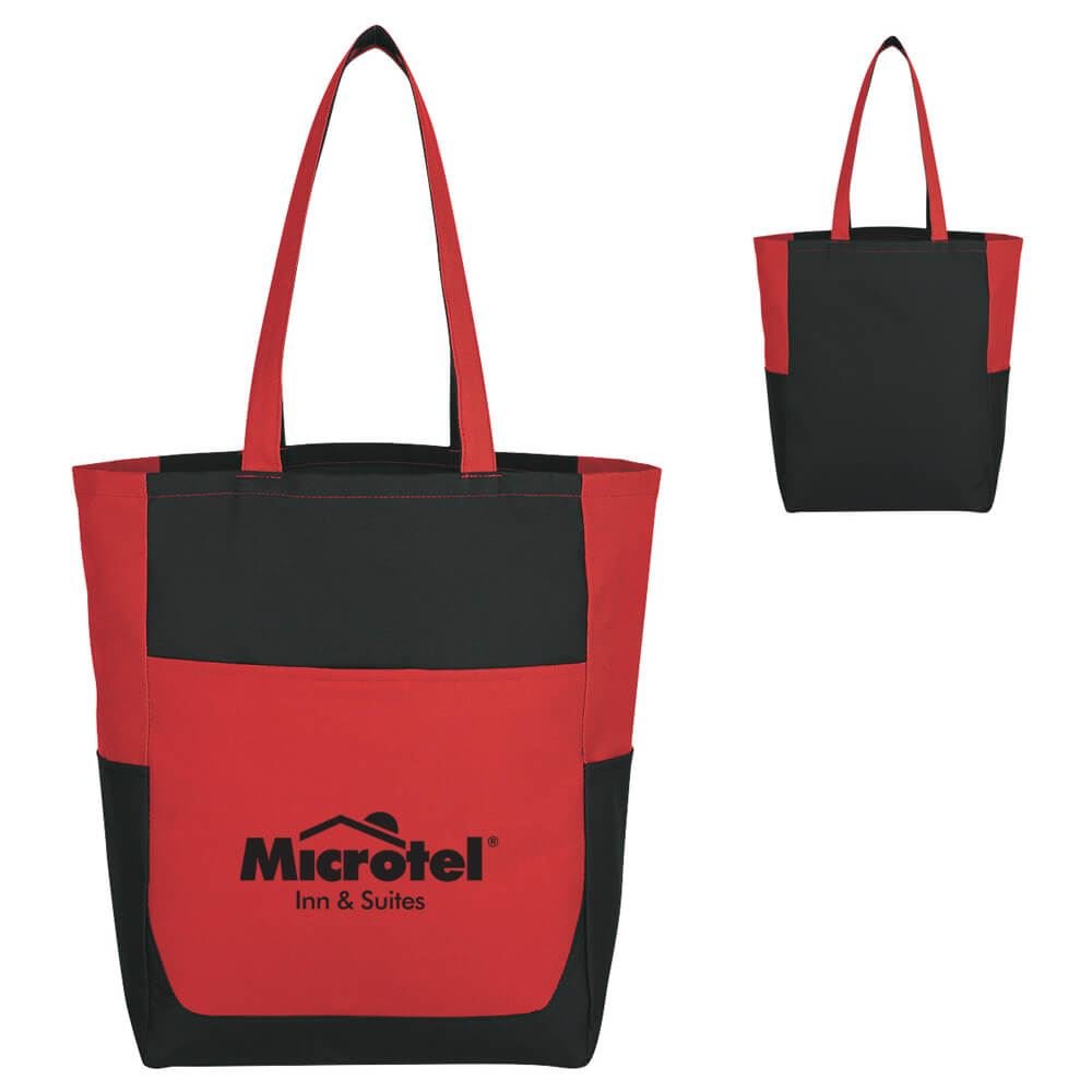 Triple Pocket Tote Bag - Personalization Available