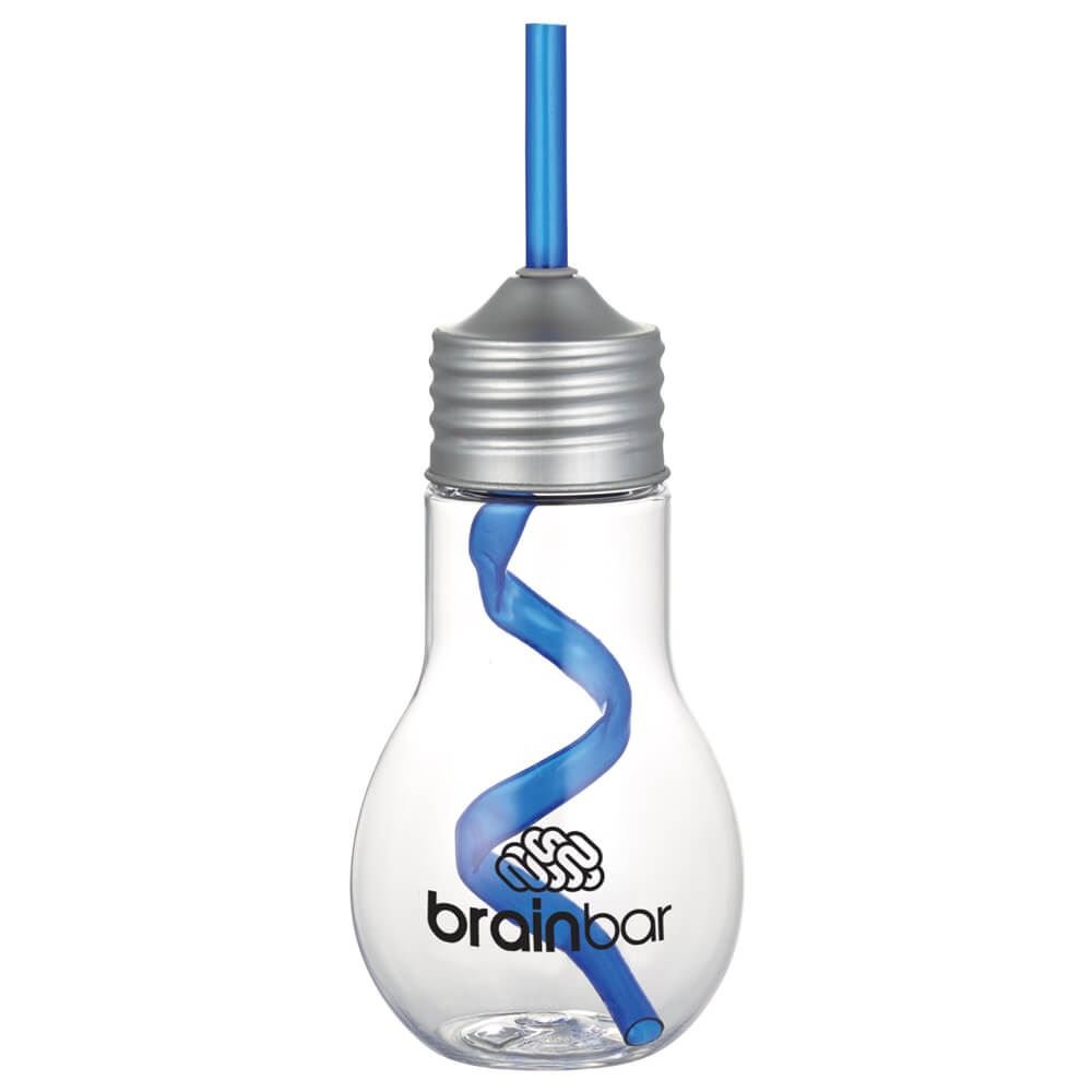 Light Bulb Tumbler With Straw 20-oz. - Personalization Available