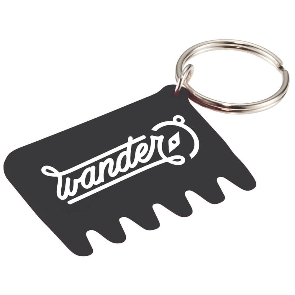 Silicone Keyboard Brush Key Ring - Personalization Available