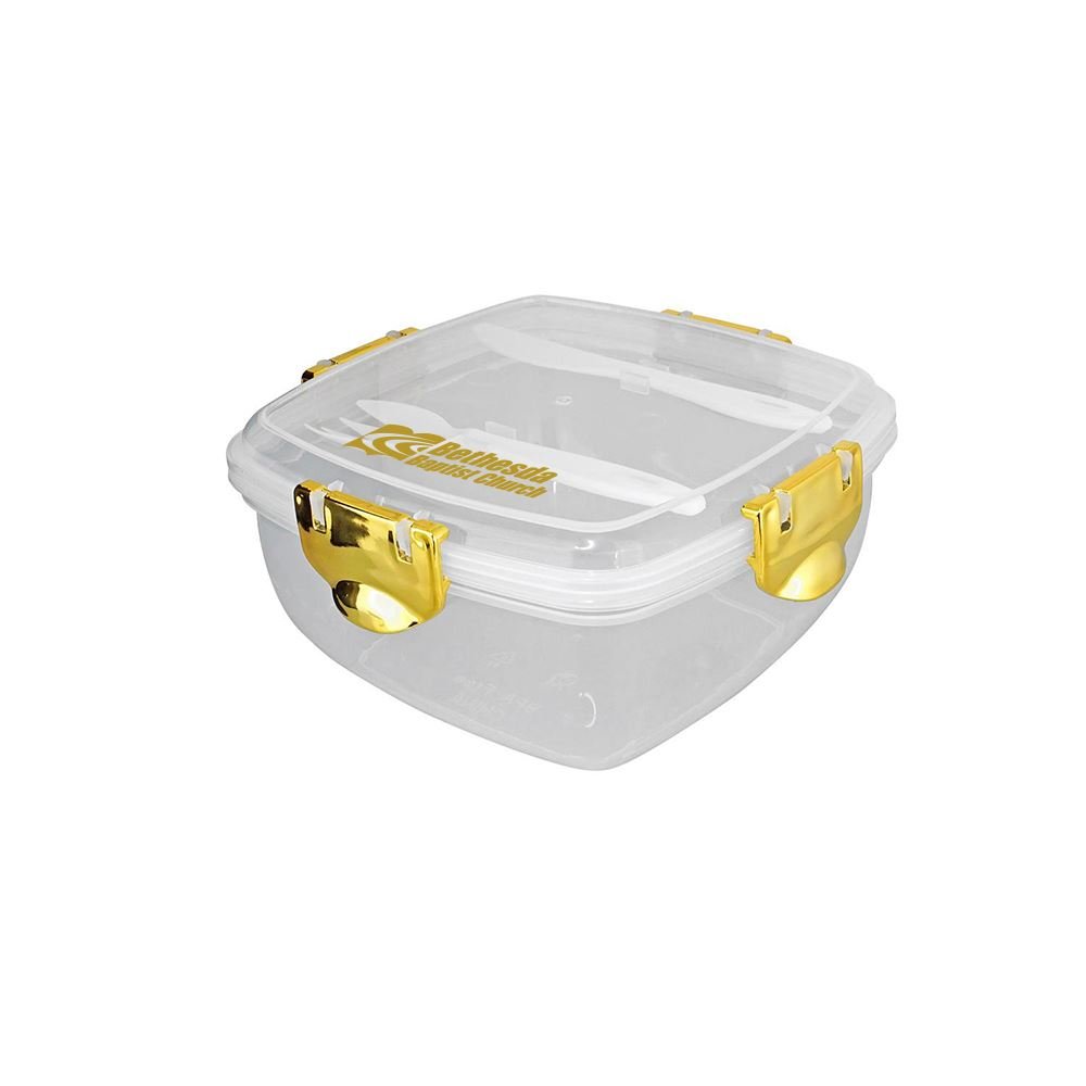 Metallic Clip Top Container - Personalization Available