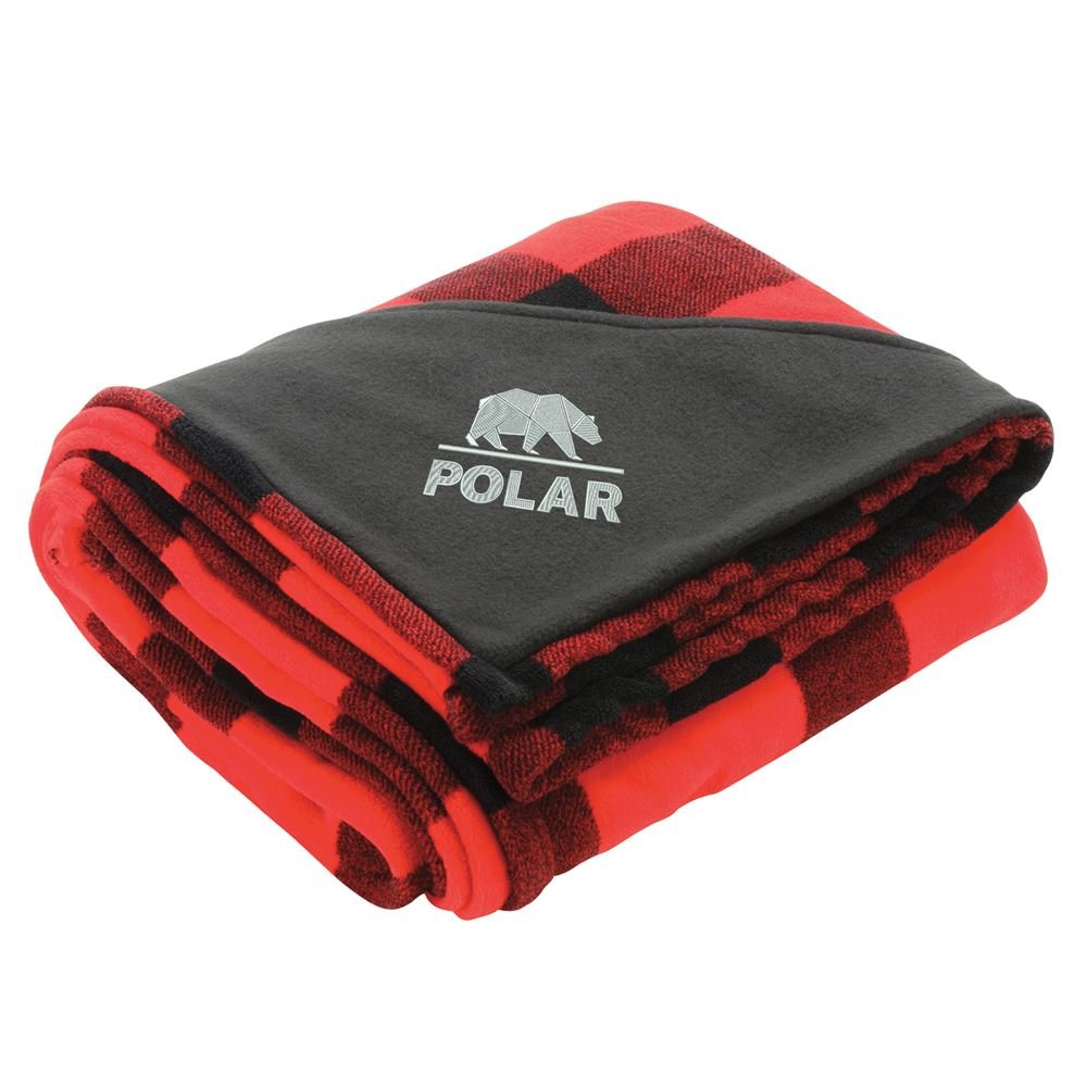 Buffalo Plaid Ultra-Plush Throw Blanket - Embroidered Personalization Available