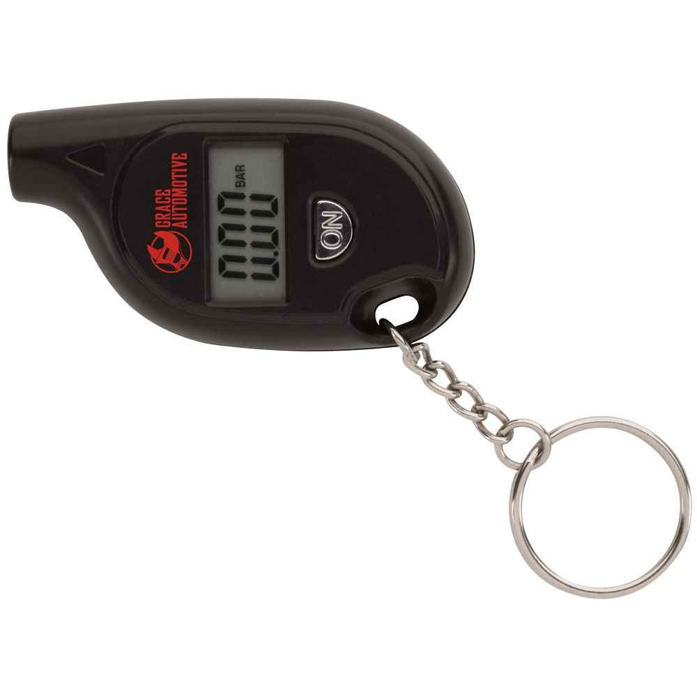 Digital Tire Gauge Keychain - Personalization Available