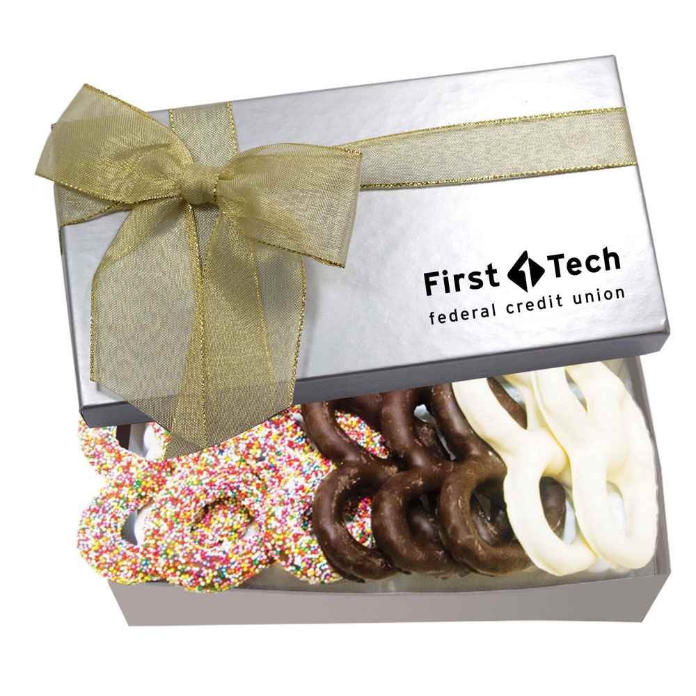 The Executive Gift Box - Chocolate Covered Pretzels - Personalization Available