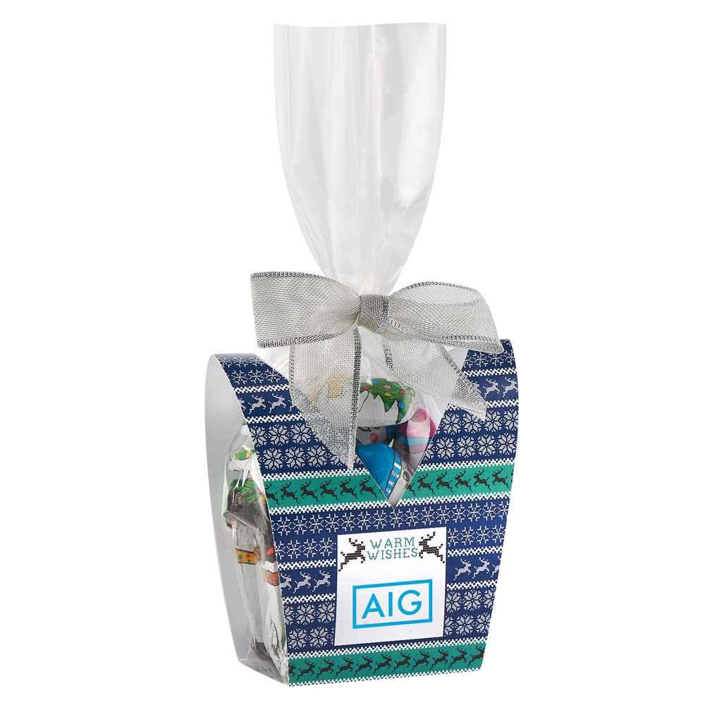 Ugly Sweater Desk Drop With Chocolate Snowmen - Personalization Available