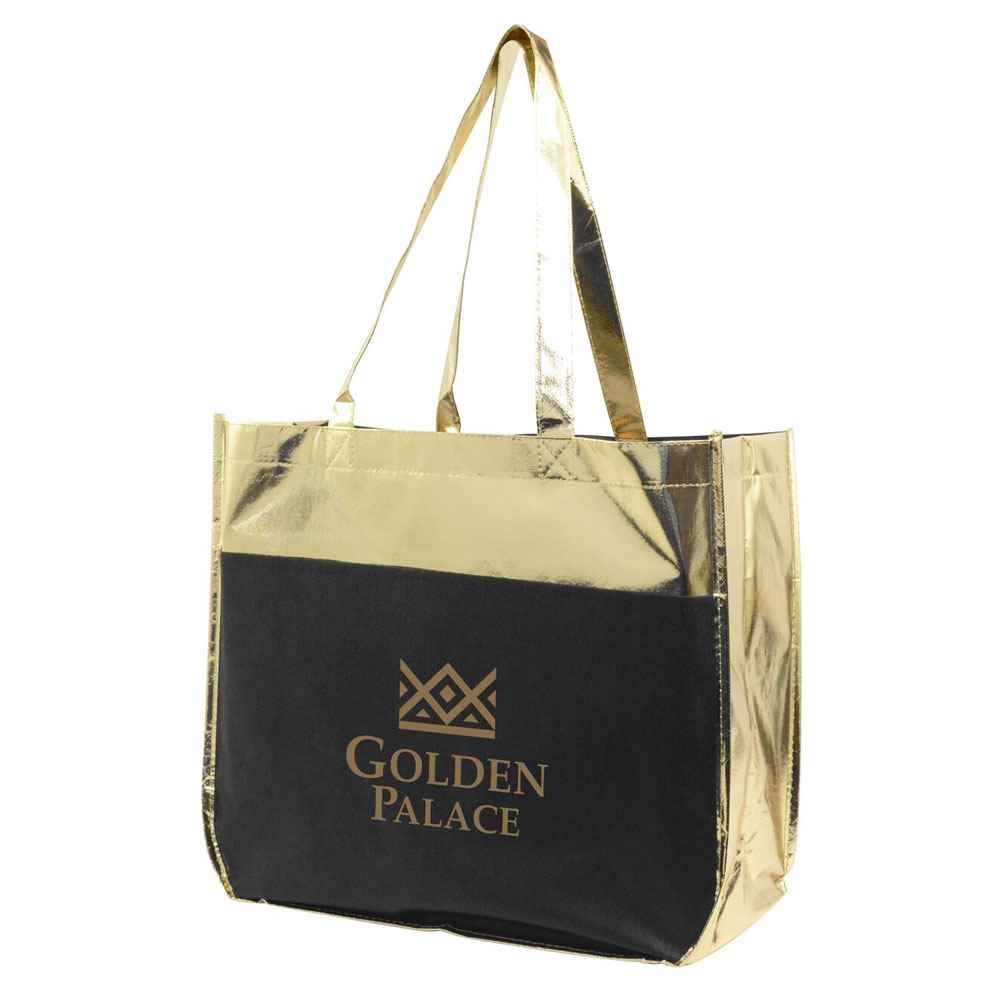 Metallic Poly Pro Shopper Tote - Personalization Available