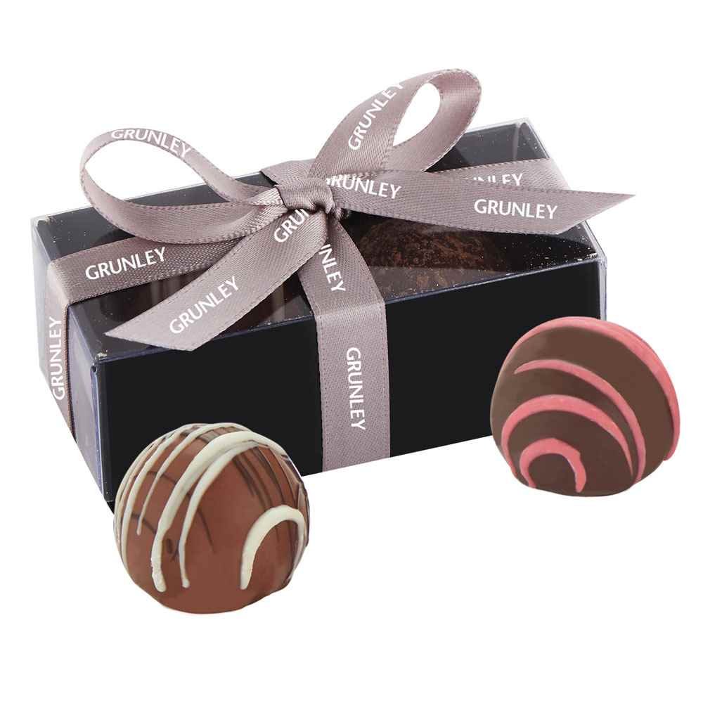 2-Piece Decadent Truffle Box - Personalization Available