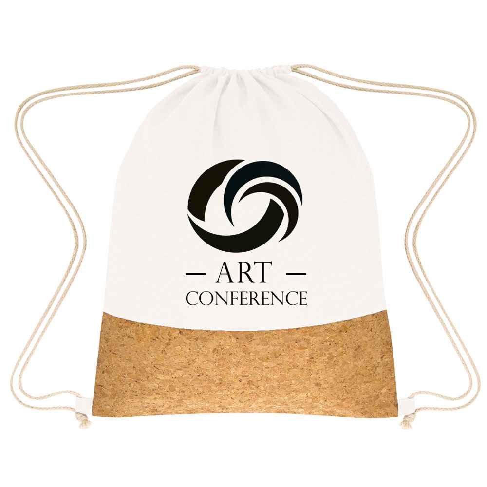 Somerset Cork Drawstring Backpack - Personalization Available
